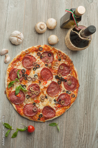 Italian pizza, mozzarella #62980578