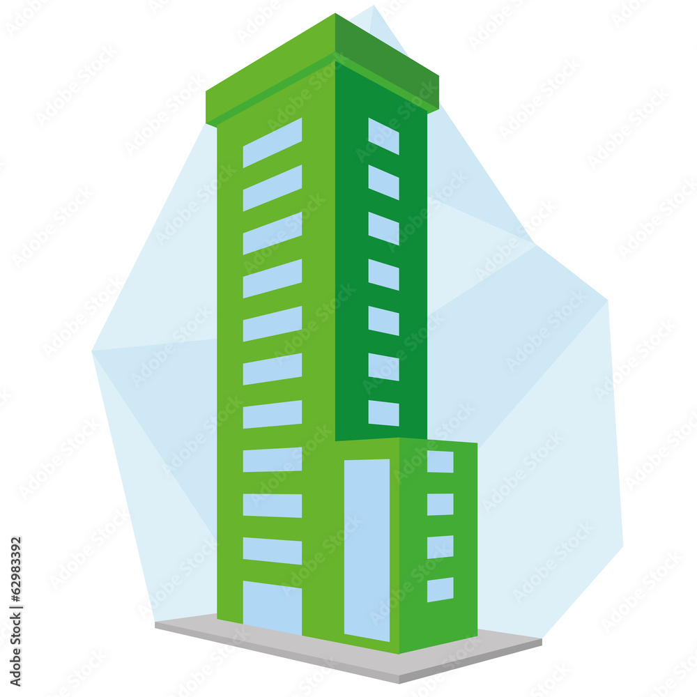 Editable Stylish Abstract Building Illustration Isolated Editable Stylish Abstract Building Illustration Isolated