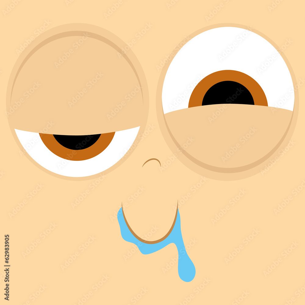 Funny Cartoon Character Face Illustration Editable Funny Cartoon Character Face Illustration Editable