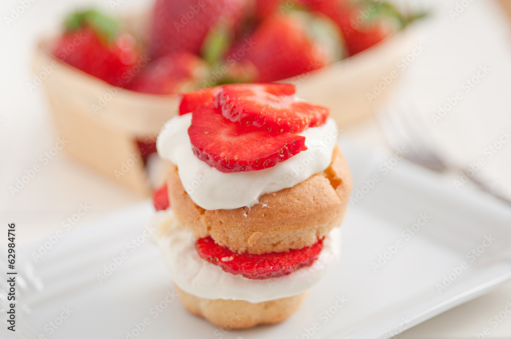 Erdbeer Shortcake Cupcakes Erdbeer Shortcake Cupcakes