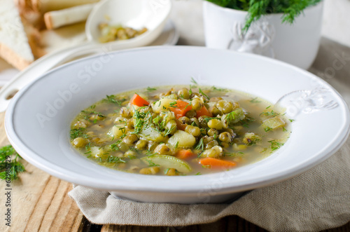 Soup with mung beans