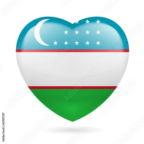 Free Download Heart icon of Uzbekistan - GFXLoad