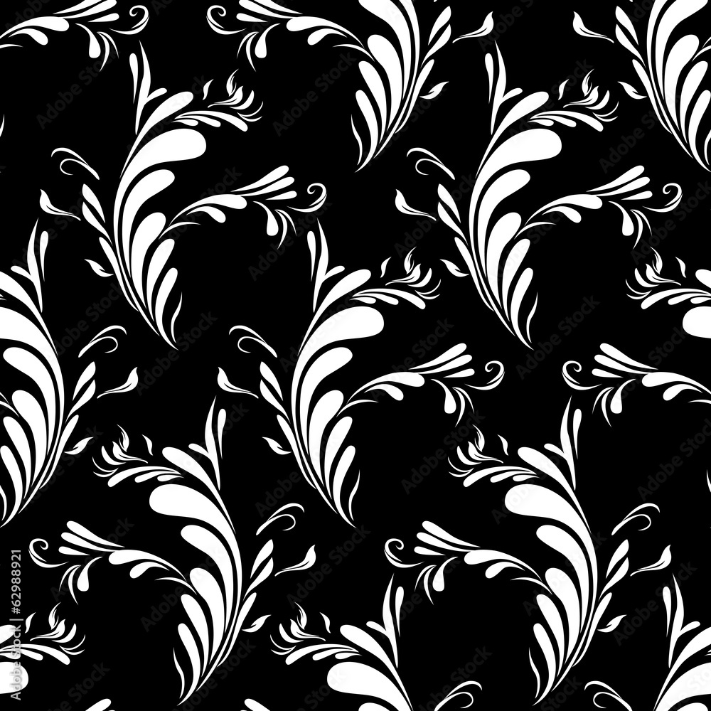 Pattern With Abstract Feathers Pattern With Abstract Feathers