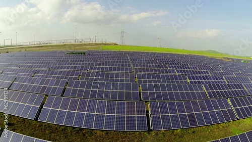 Sorvolo campo fotovoltaico photo