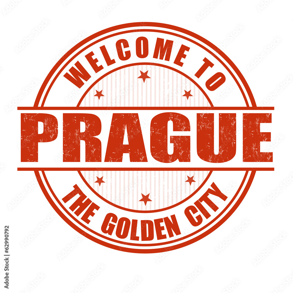 Welcome to Prague stamp Welcome to Prague stamp