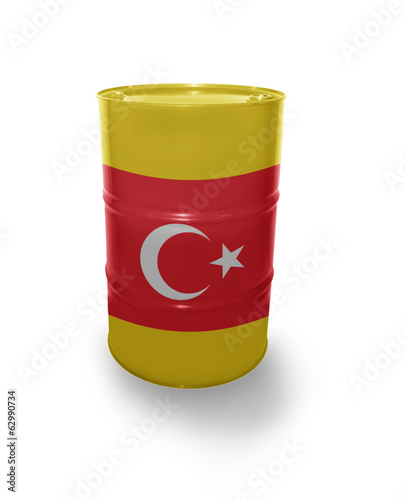 Barrel with Turkish flag