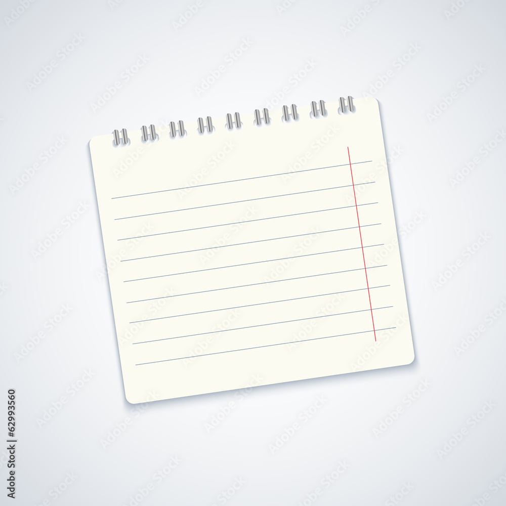 Vector modern notebook on gray background. Eps10 Vector modern notebook on gray background. Eps10