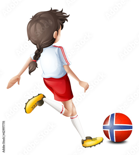 A player using the ball from Norway