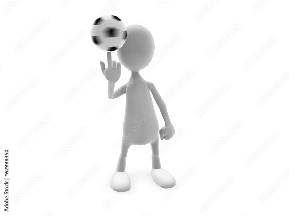 Man and ball Man and ball