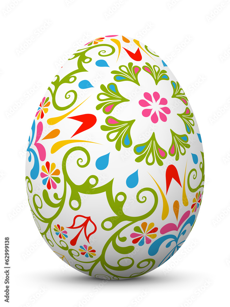 Fototapeta premium Osterei, Ei, Ostern, Muster, Easter Egg, Pattern, Design, 3D