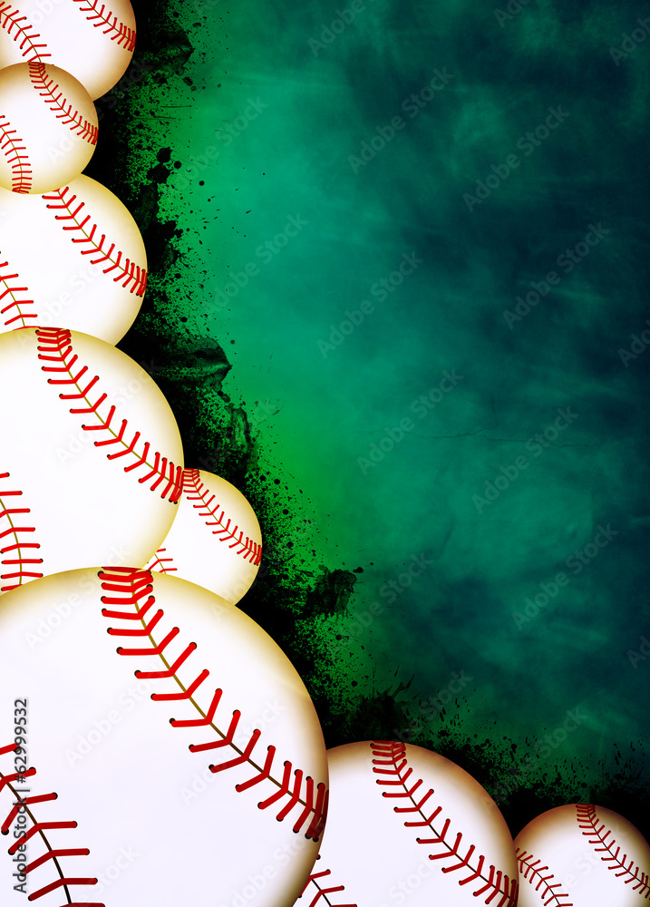 Naklejka premium Baseball background