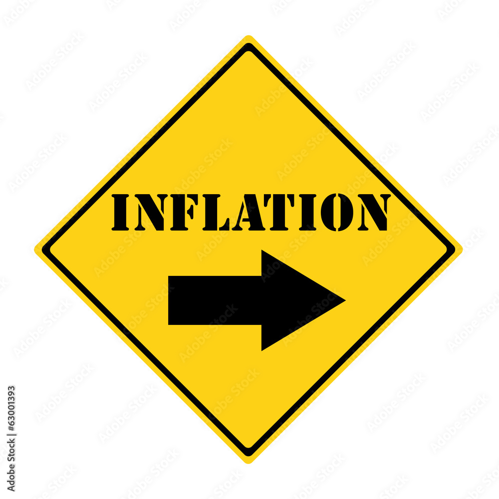 Inflation that way Sign