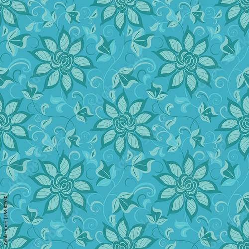 Floral abstract background, seamless