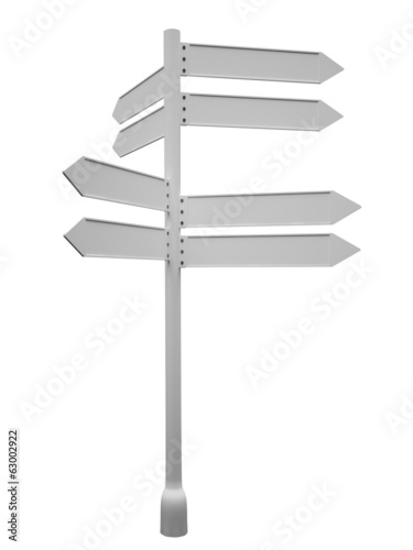 blank road sign