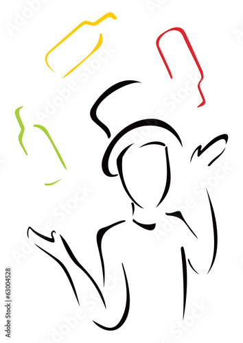 Elegant juggler
