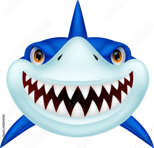 Shark head cartoon