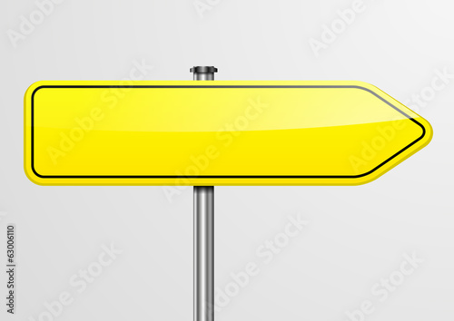 yellow roadsign