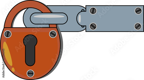 Padlock.