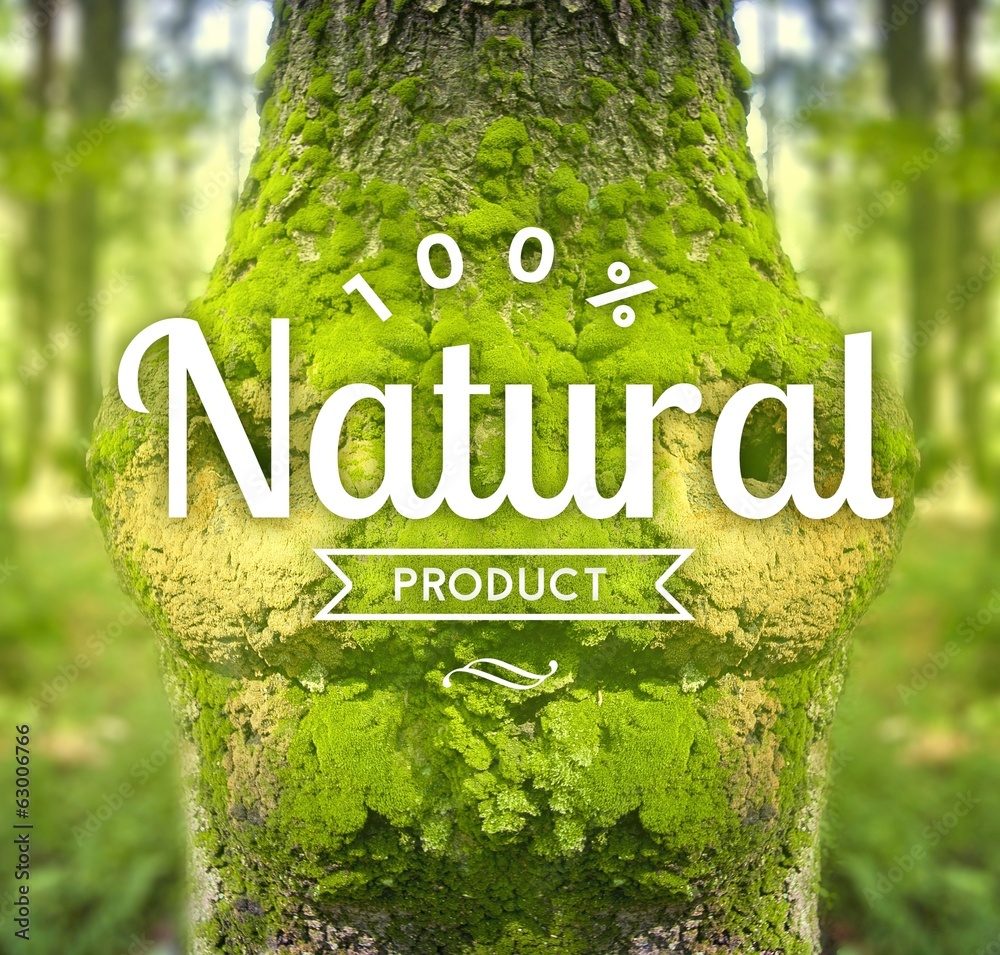 Φωτογραφία Natural product slogan, ecology concept