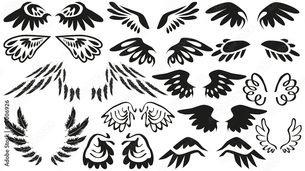 Fototapeta premium icons wings