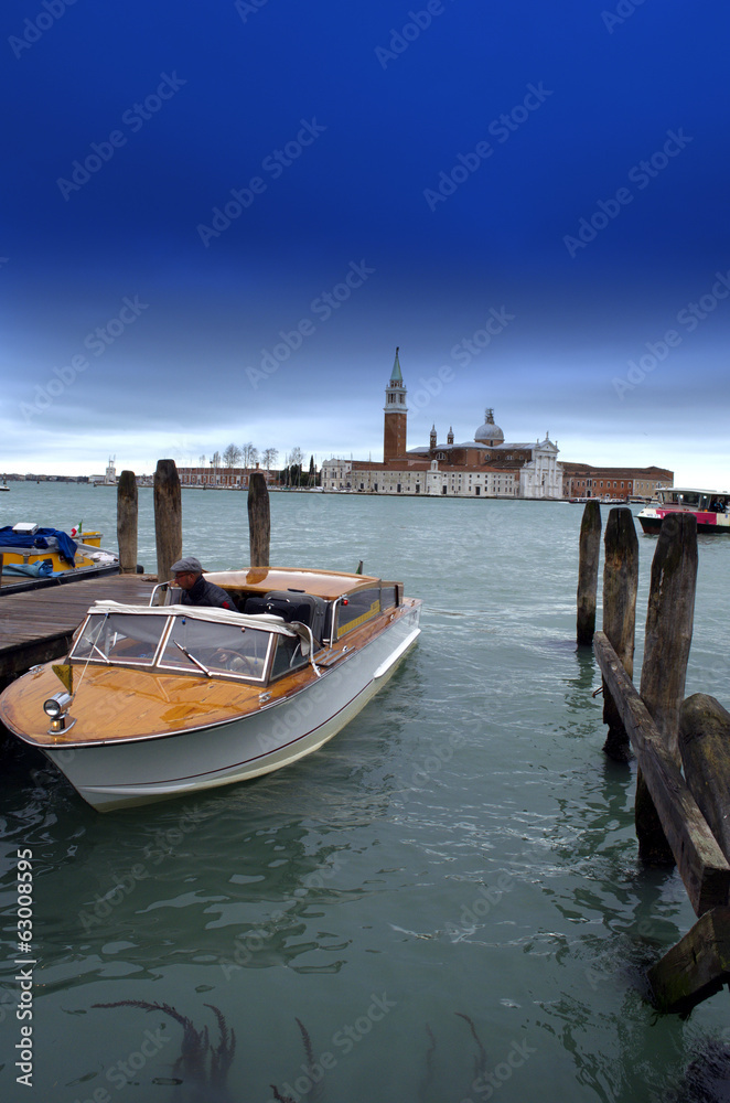 Water Taxi Boat in Venice