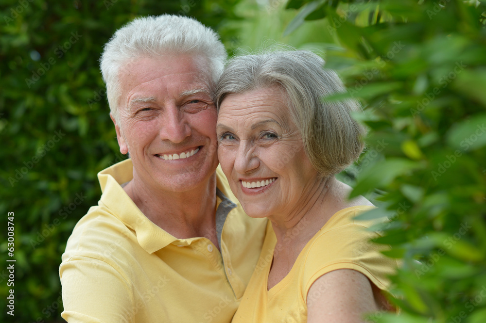 Senior couple at the resort