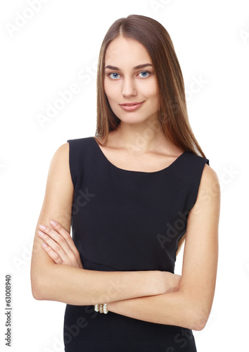Portrait of beautiful young smiling woman © GVS