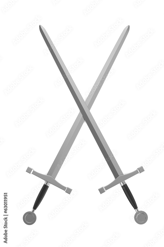 realistic 3d render of swords realistic 3d render of swords