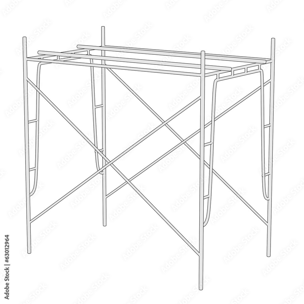 cartoon illustration of construction scaffolding cartoon illustration of construction scaffolding