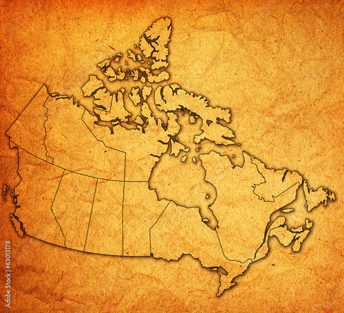 administration map of canada © michal812
