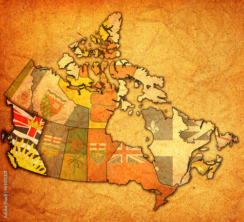 british columbia on map of canada