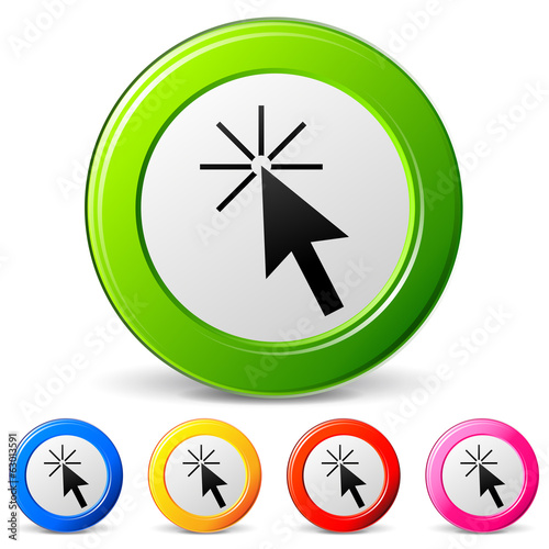 Vector click icons