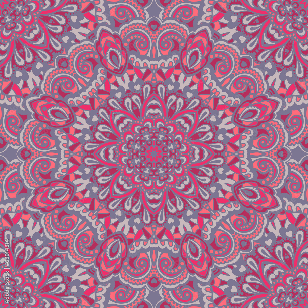 Oriental ornate seamless pattern.
