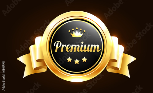 Golden Premium Quality Badge