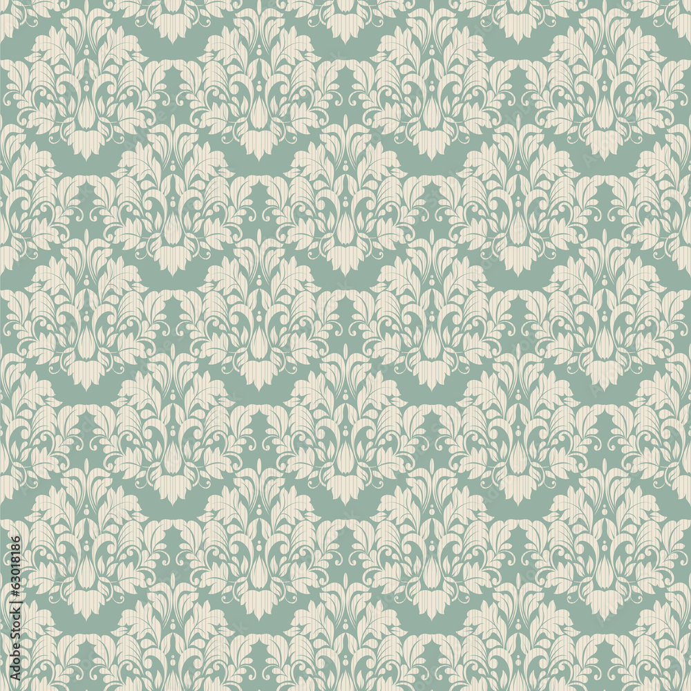 Seamless background of green color in the style of baroque__ Seamless background of green color in the style of baroque__