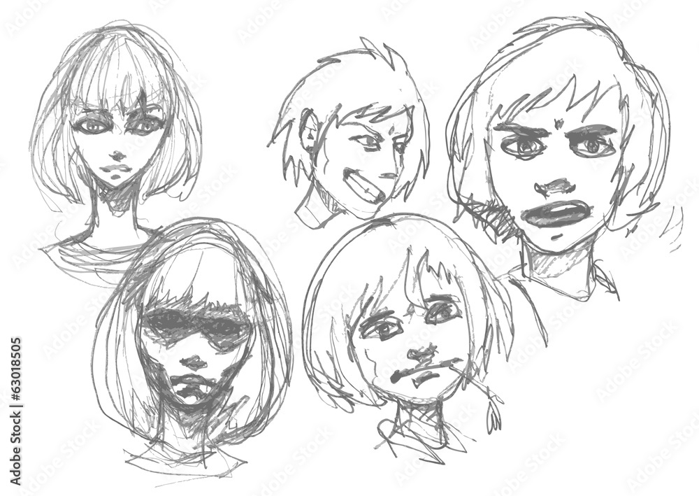 Manga sketch. Manga sketch.