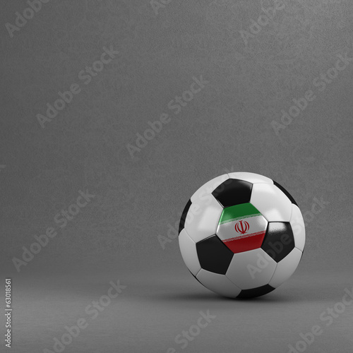 Fototapeta Naklejka Na Ścianę i Meble -  Iran Soccer Ball