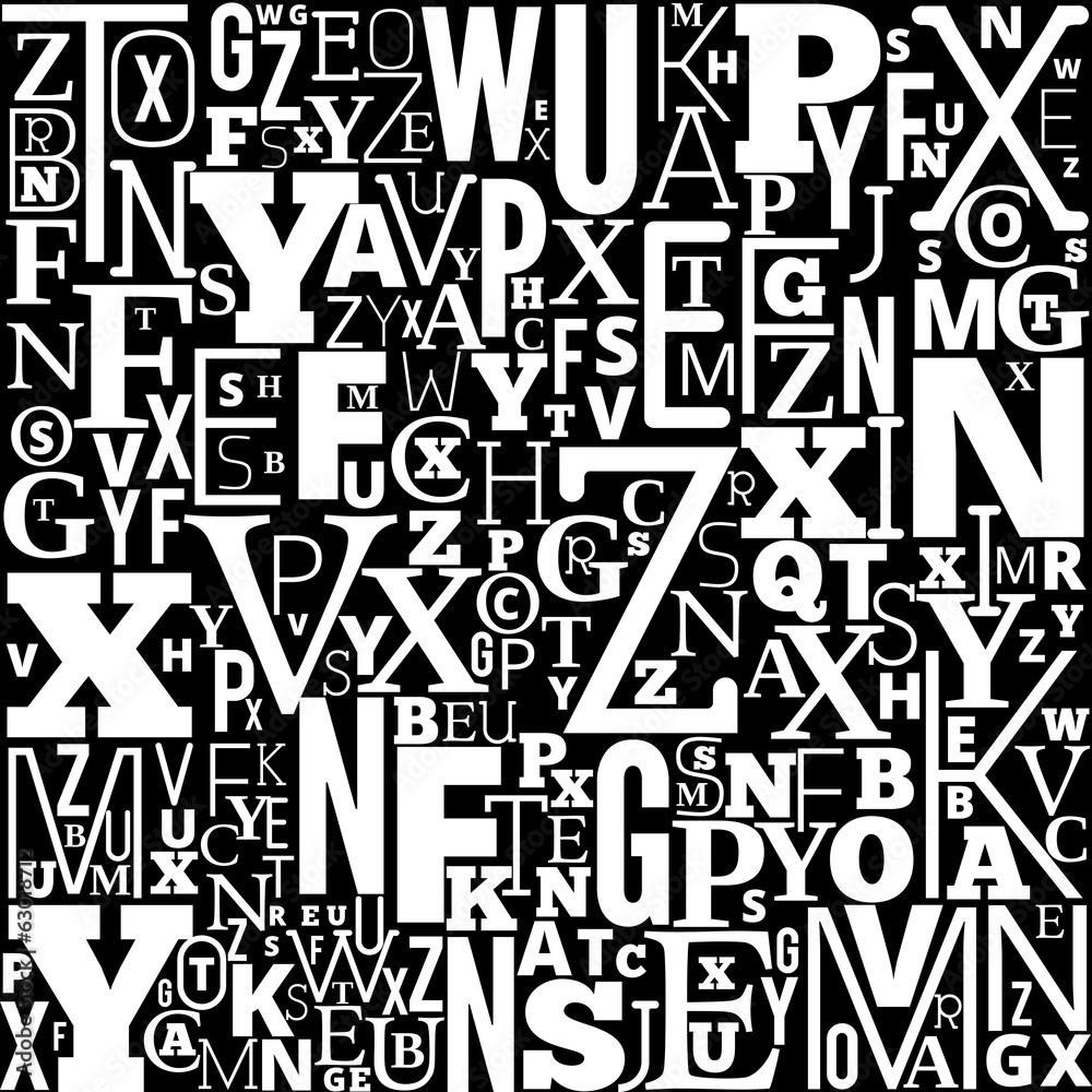 Fototapeta premium Vector Alphabet Background