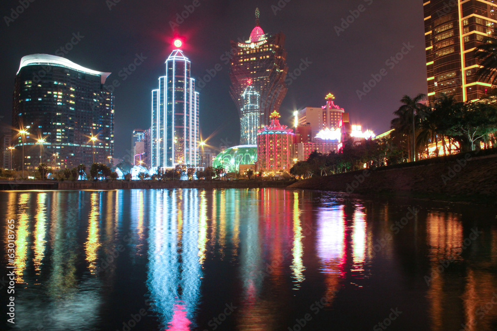 Macao Casino at Night