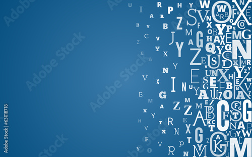 Vector Alphabet Background