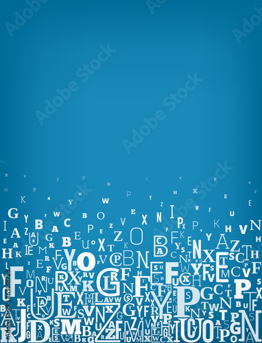 Vector Alphabet Background