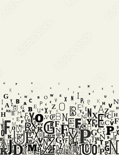 Vector Alphabet Background