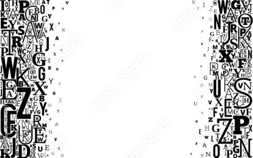 Vector Alphabet Background
