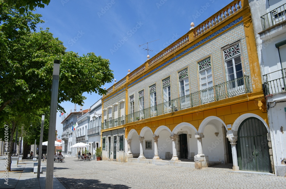Marktplatz von Beja Alentejo Portugal