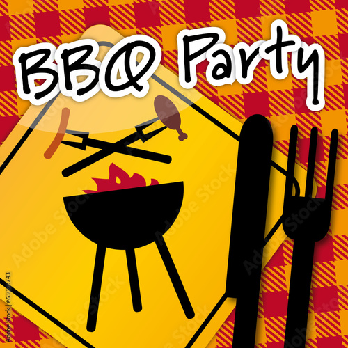 Barbecue Party, invitation