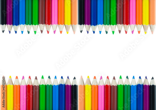 colorful pencil color frame border background
