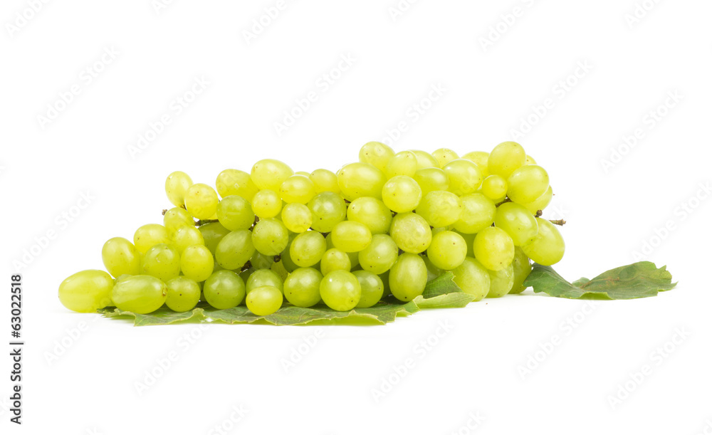 white grape on white background white grape on white background