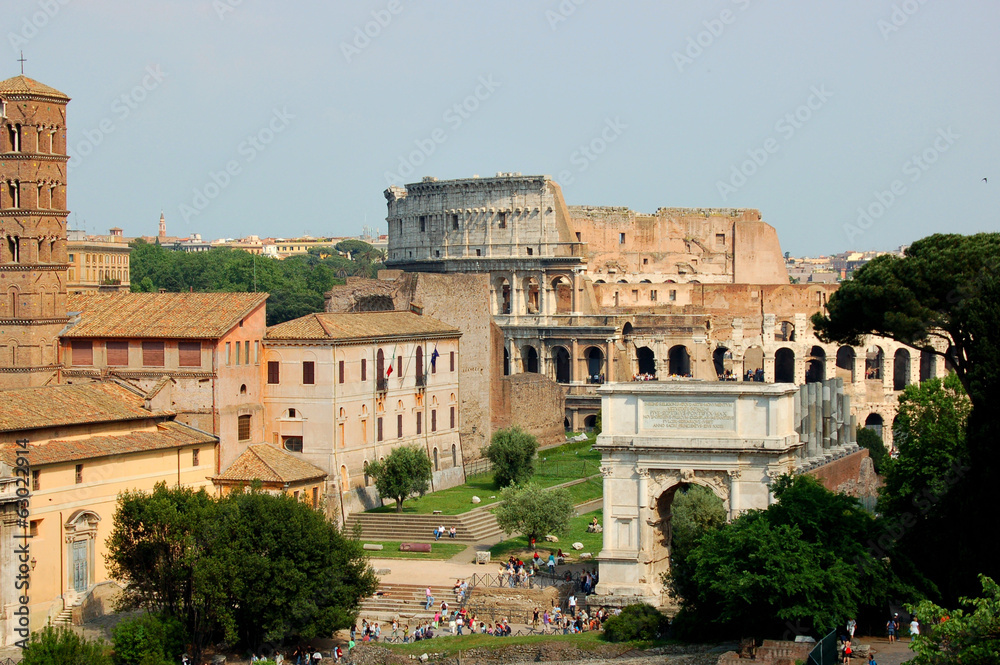 Rome - Imperial Forum, Colosseum, Arch of Constantine