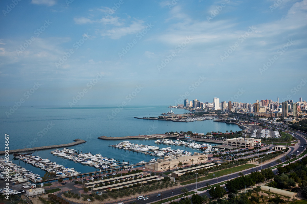 Marina and city in Kuwait