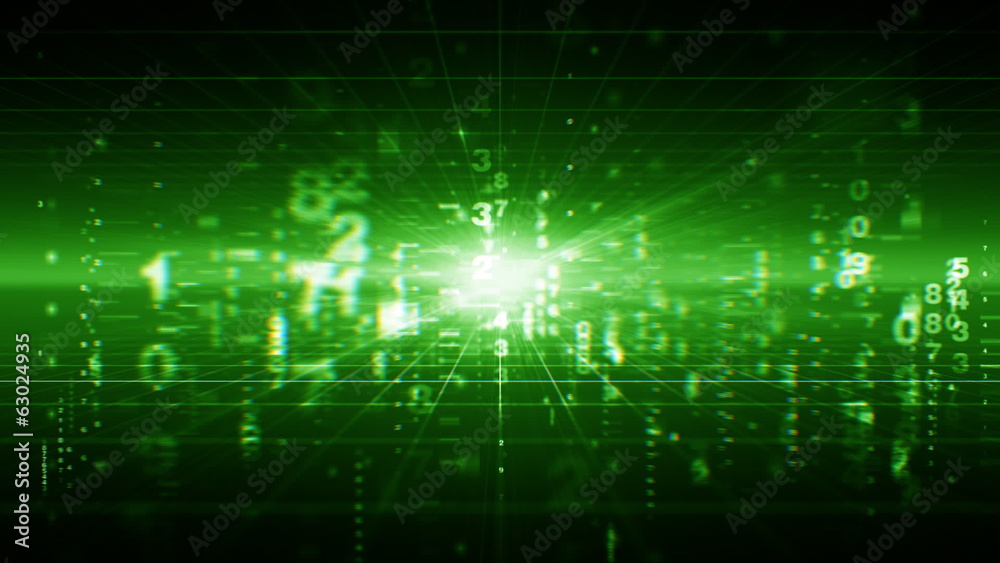 Numbers In Green Numbers In Green